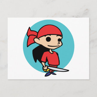 Carte Postale Fille Pirate