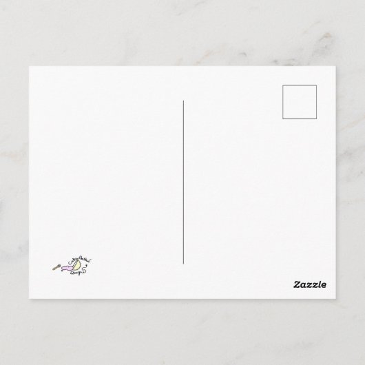 Carte Postale Fille rêveuse (Dos)