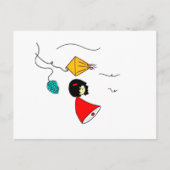 Carte Postale Fille rêveuse (Devant)