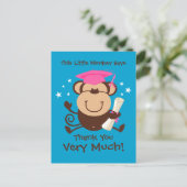 Carte Postale Fille singe Diplômé sur mesure (Debout devant)