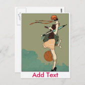 Carte Postale Fille SMS (Devant / Derrière)