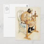 Carte Postale Fille suédoise (Devant / Derrière)