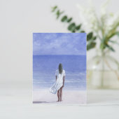 Carte Postale Fille sur la plage 1995 (Debout devant)