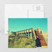 Carte Postale Fille sur la promenade de bord, Floride Gulf Coast (Devant / Derrière)