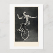 Carte Postale Fille sur un monocycle (Devant)