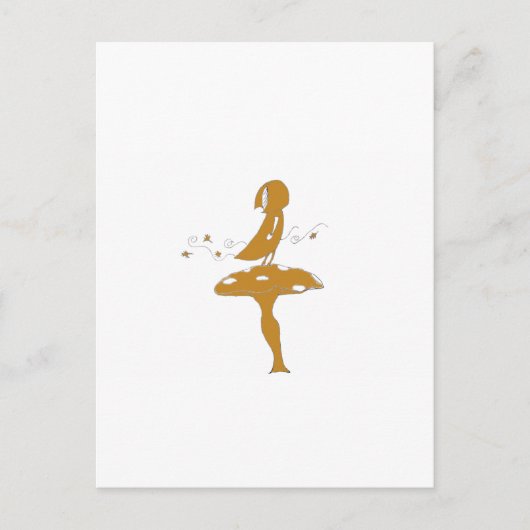 Carte Postale Fille sur un tabouret (Devant)