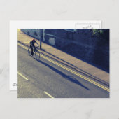 Carte Postale Fille sur un vélo (Cross Process) (Devant / Derrière)