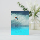 Carte postale Fille surfeuse Snapper Rocks QLD Aus (Debout devant)