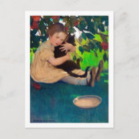 Fille tenant un chat noir, Jessie Willcox Smith