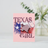 CARTE POSTALE FILLE TEXAS (Debout devant)