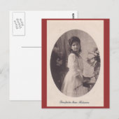 Carte Postale Fille Tsar MARIE Romanov Russie #281 (Devant / Derrière)