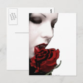 CARTE POSTALE FILLE VAMPIRE (Devant / Derrière)