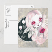 Carte Postale Fille Vampire : "Arabella" (Devant / Derrière)