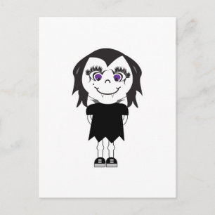 Carte Postale Fille Vampire Corps Entier