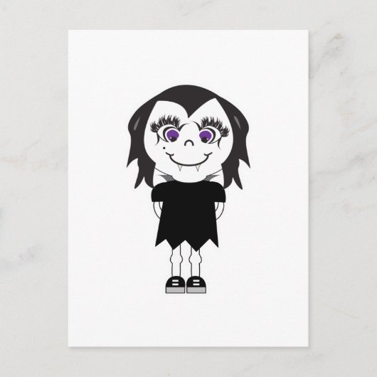 Carte Postale Fille Vampire Corps Entier (Devant)