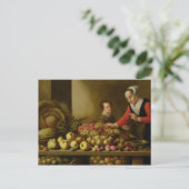 Carte Postale Fille vendant du raisin (Debout devant)