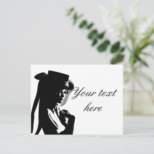 Carte Postale Fille victorienne (Debout devant)