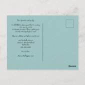 Carte Postale Fille volant avec parapluie Je déménage (Dos)