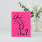 Carte Postale Fille Vous Pouvez Faire Cette Citation Inspirante  (Debout devant)