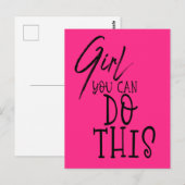 Carte Postale Fille Vous Pouvez Faire Cette Citation Inspirante  (Devant / Derrière)