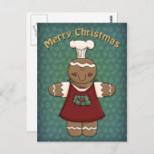 Carte Postale Fille Whimsical Gingerbread (Devant / Derrière)