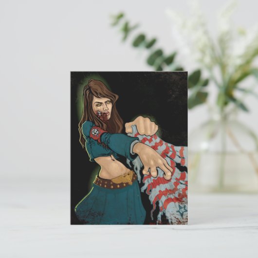 Carte Postale fille zombie (Debout devant)