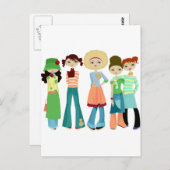 Carte Postale Filles (Devant / Derrière)