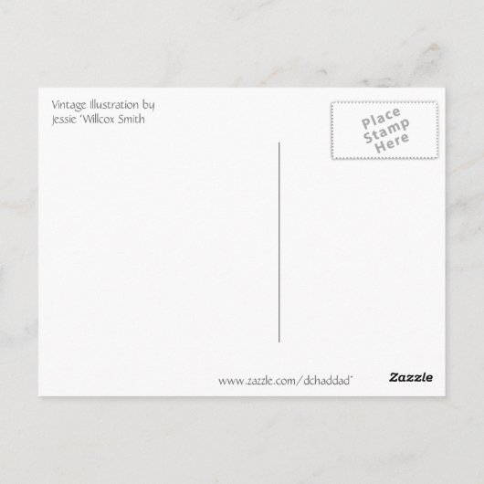 Carte Postale Filles Avec Fils (Dos)