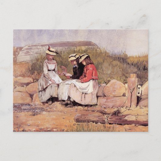 Carte Postale Filles avec homer Winslow Homer (Devant)