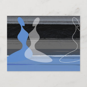 Carte Postale Filles bleues