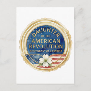 Carte Postale Filles de la Révolution américaine patriote USA
