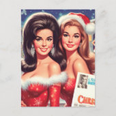 Carte Postale Filles de Noël vintage (Devant)