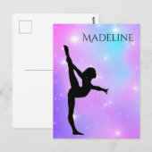 Carte Postale Filles Dégradé Violet  (Devant / Derrière)