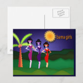 Carte Postale filles d'Obama (Devant / Derrière)