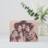 Carte Postale filles geisha japonaises, 1900 (Debout devant)