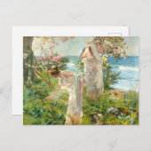 Carte Postale Filles grecques sur le rivage Joaquin Sorolla Y Ba (Devant / Derrière)