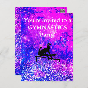 Carte Postale Filles Gymnastique Anniversaire Fête Personnalisé