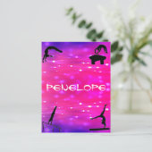 Carte Postale Filles Gymnastique Événements Rose / Violet (Debout devant)