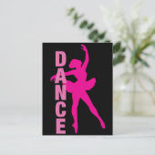 Carte Postale Filles Hot rose Ballerina Danse (Debout devant)