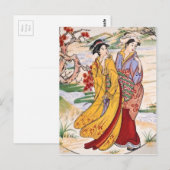 Carte Postale Filles japonaises (Devant / Derrière)
