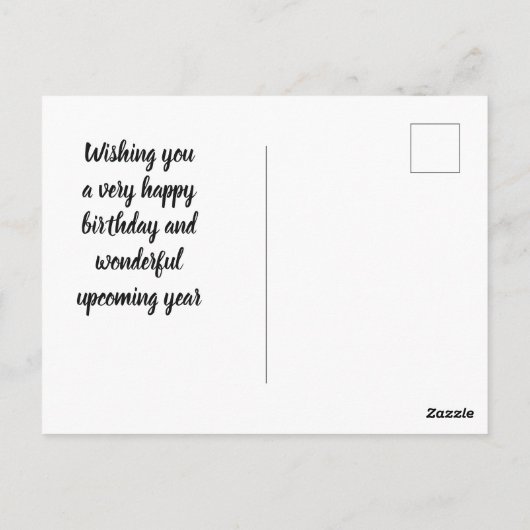 Carte Postale Filles mignonnes Joyeux anniversaire (Dos)