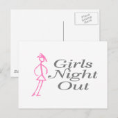 Carte Postale Filles Night Out (fille) (Devant / Derrière)