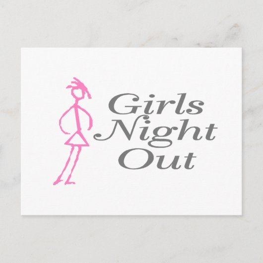Carte Postale Filles Night Out (fille) (Devant)