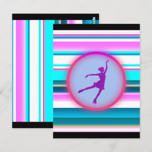 Carte Postale Filles Patinage artistique