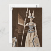 Carte Postale Filles Retro Valkyrie (Devant / Derrière)