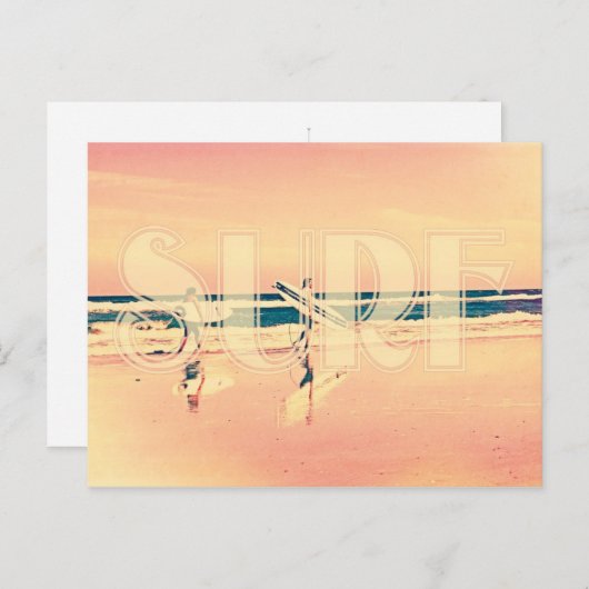 Carte Postale Filles surfs (Devant / Derrière)