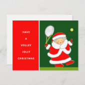 Carte postale Filles Tennis Noël (Devant / Derrière)