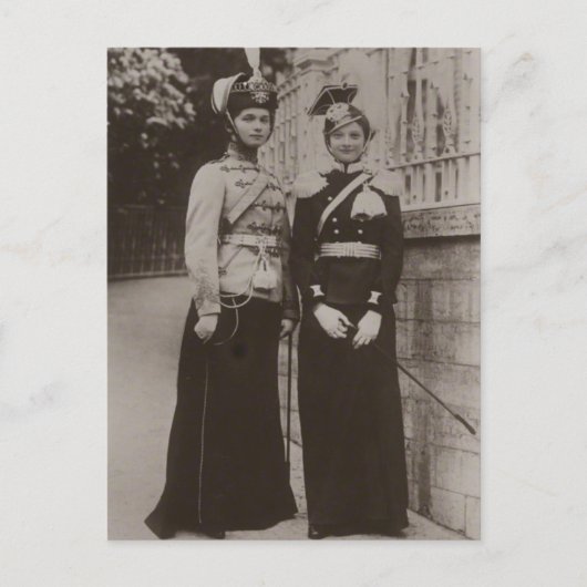 Carte Postale Filles Tsar OLGA & TATIANA Romanov Russie #279 (Devant)