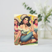 Carte Postale Filles vintages (Debout devant)