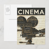 Carte Postale Film Caméra Reel (Devant / Derrière)